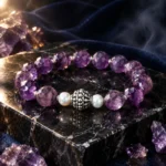 دستبند آمیتیست و مروارید Amethyst Royale | Amethyst & Pearl Bracelet