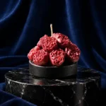 شمع دست‌ساز مجسمه‌ای «فلورا نوآر» | Flora Noir Sculptural Candle