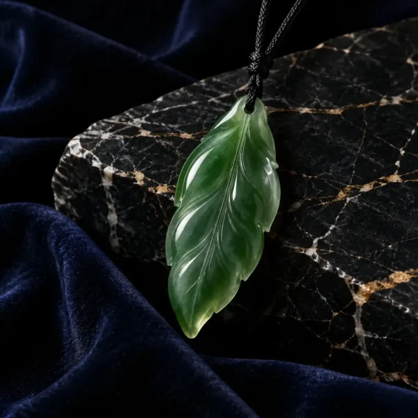 گردنبند یشم اشکی | Teardrop Jade Pendant PERSORA - تصویر 2